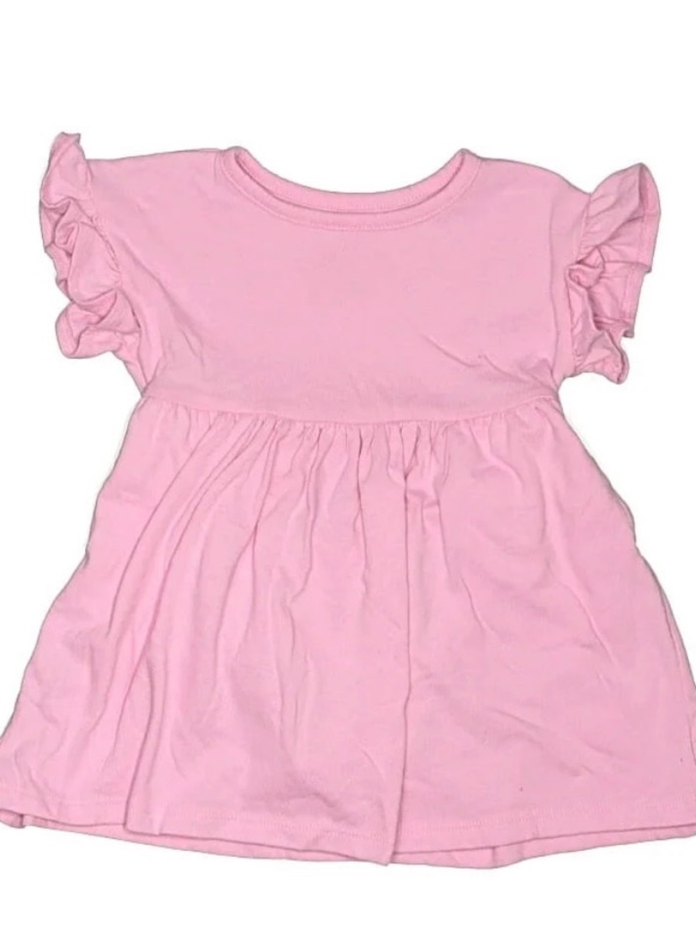 Cat & Jack Pink Ruffle-Sleeve Knit Dress